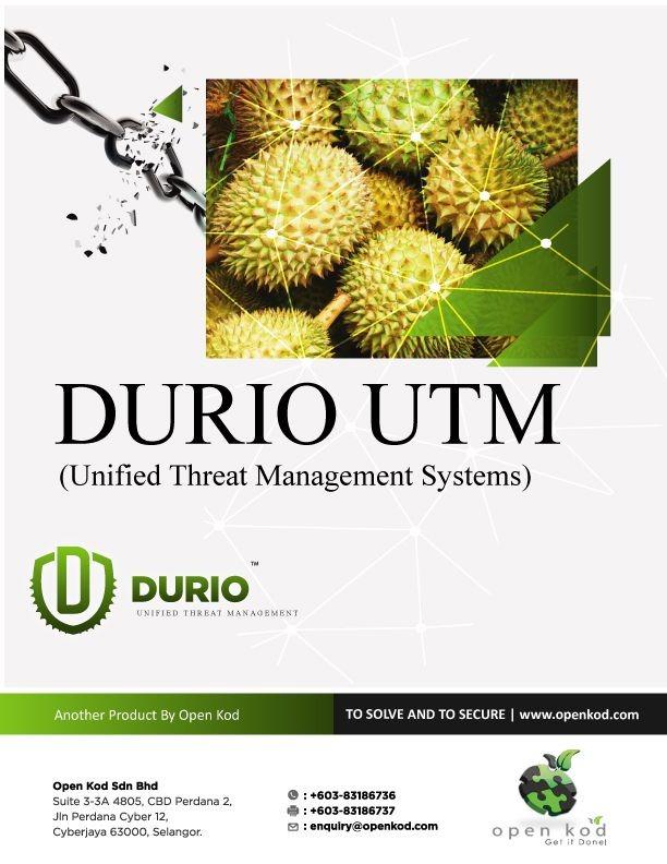 Durio UTM product brochure